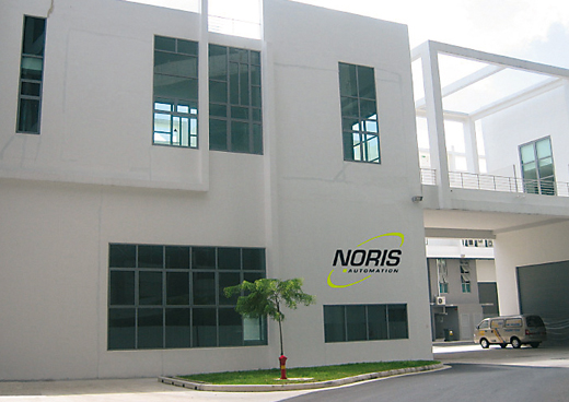 The image shows the Noris Automation Far East office building