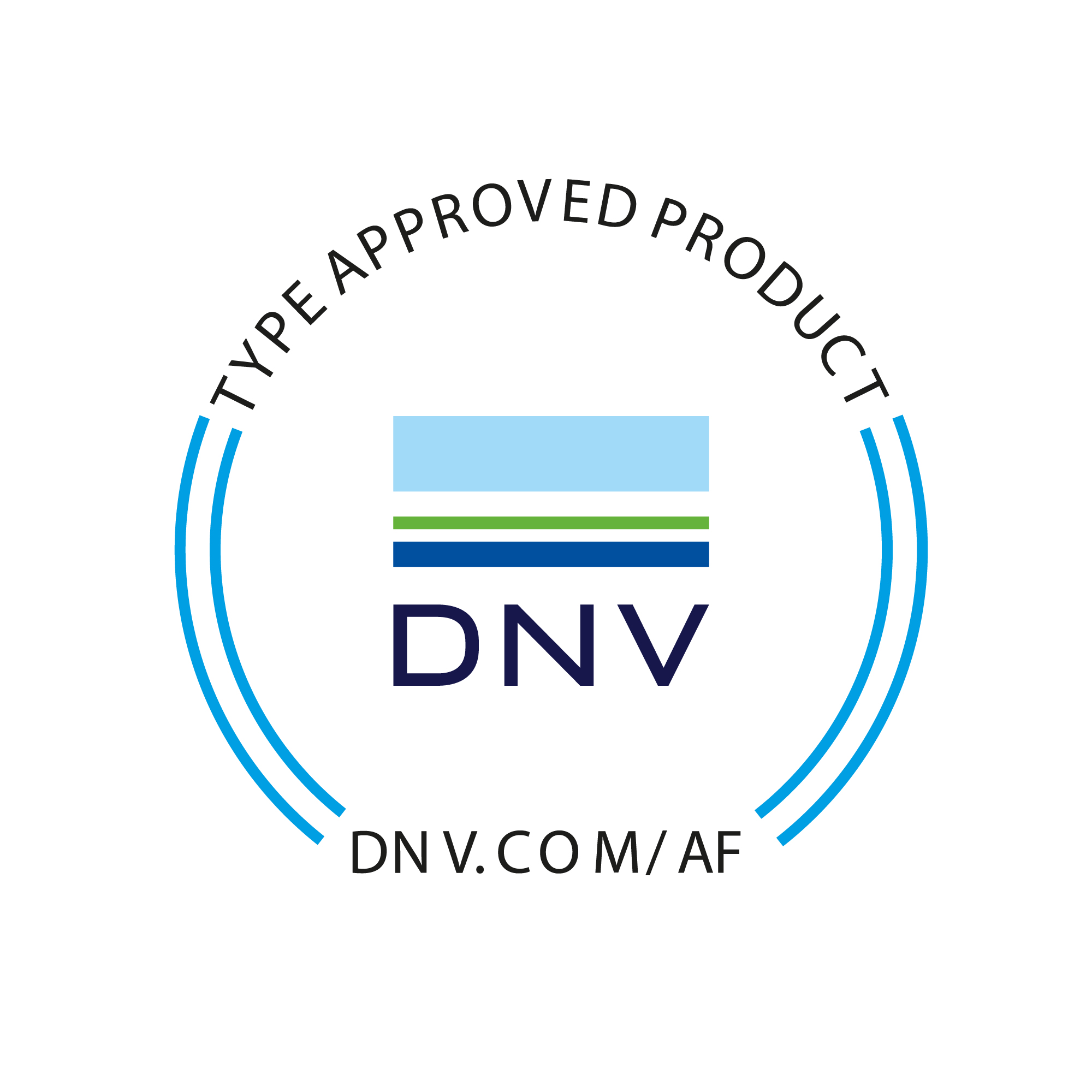 Das Bild zeigt das Logo der Schiffbauklassifikationsgesellschaft DNV